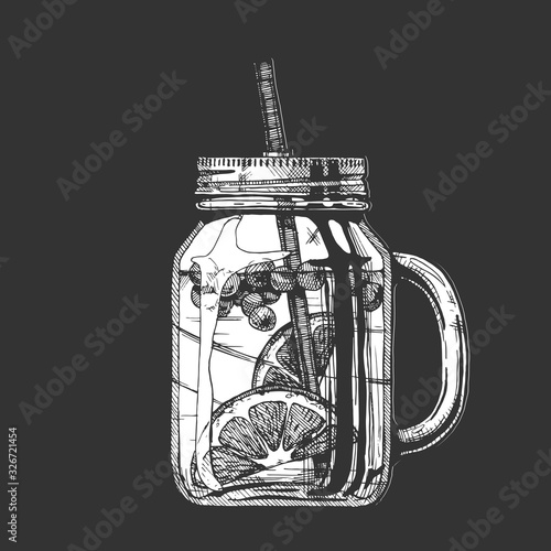 lemonade in mason jar