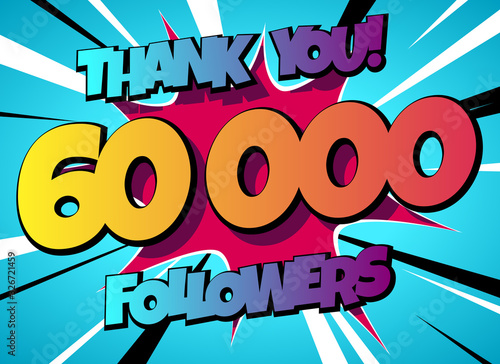 Thank You 60000 followers Comics Banner