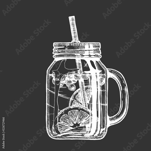 lemonade in mason jar