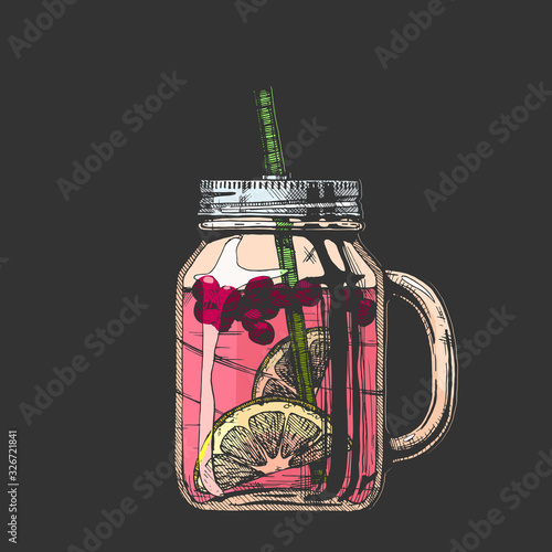 lemonade in mason jar