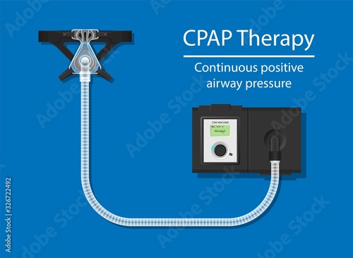Continuous positive airway pressure (CPAP) therapy treatment obstructive sleep apnea hose mask nosepiece treat