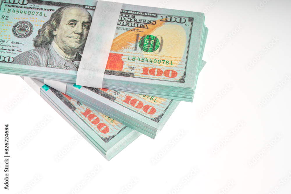 Dollar banknote with white background Dollar banknote with white background