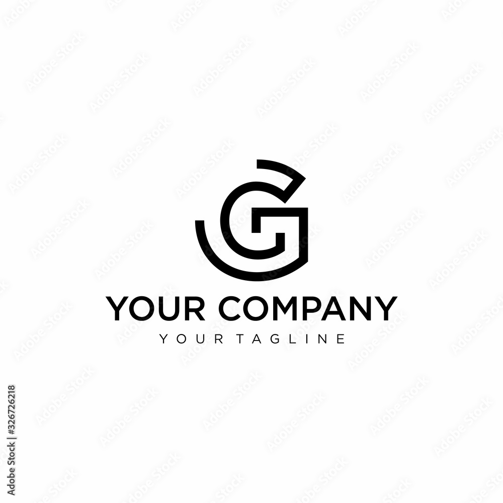 Simple, clean and modern logo design of letter G with white background - EPS10 - Vector. Simple, clean and modern logo design of letter G with white background - EPS10 - Vector.