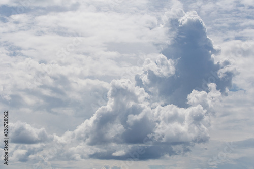 Fototapeta Naklejka Na Ścianę i Meble -  Big rain clouds in a stormy sky.