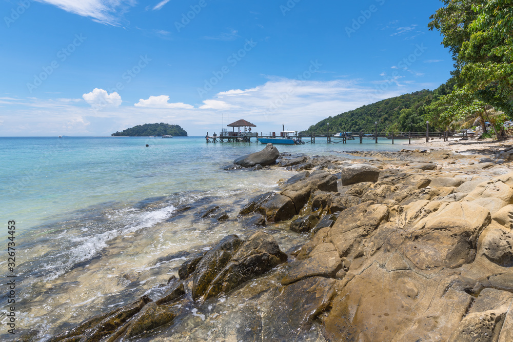 Beach on the Manukan Island; Sabah; Malaysia.