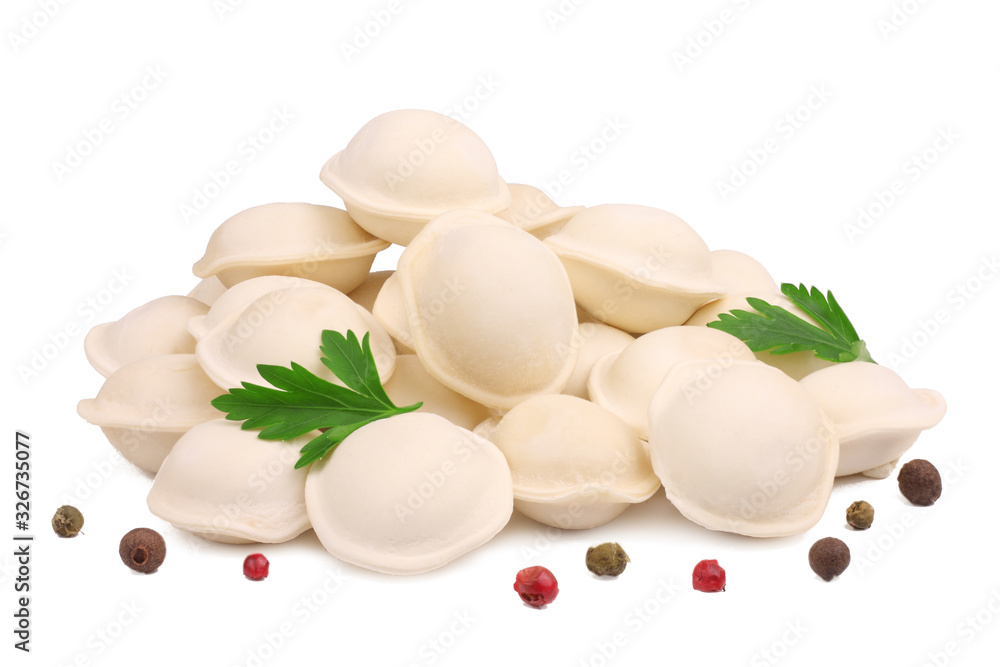Dumplings isolated on white Dumplings isolated on white
