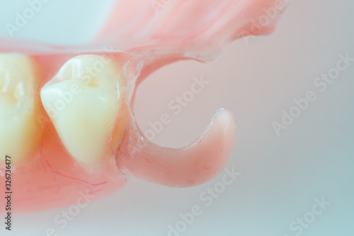  image of a modern denture on a white background photo