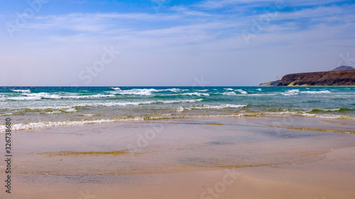 Strandlandschaft am Playa de la barca auf Fuerteventura