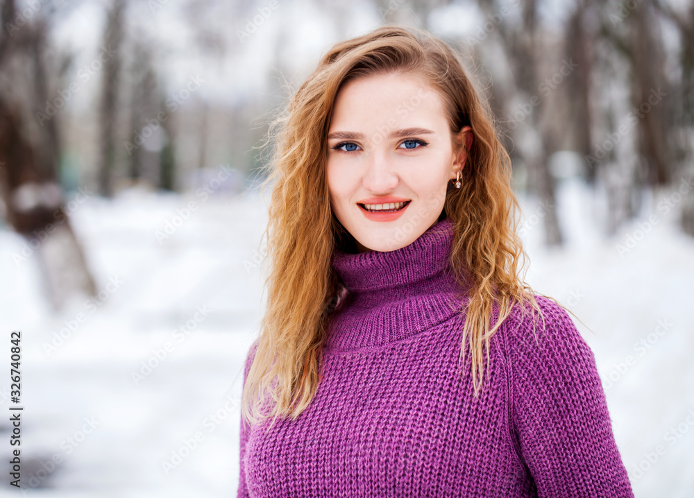 Portrait of a young beautiful blonde woman Portrait of a young beautiful blonde woman
