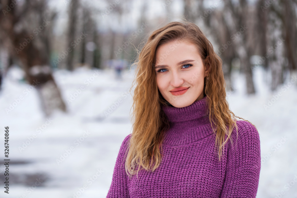 Portrait of a young beautiful blonde woman Portrait of a young beautiful blonde woman