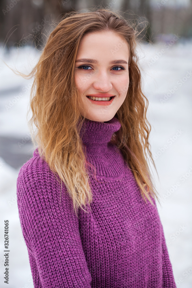 Portrait of a young beautiful blonde woman Portrait of a young beautiful blonde woman