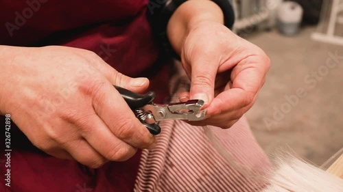 Hair encapsulation. Creating finished strands on a keratin capsule from a slice of natural hair