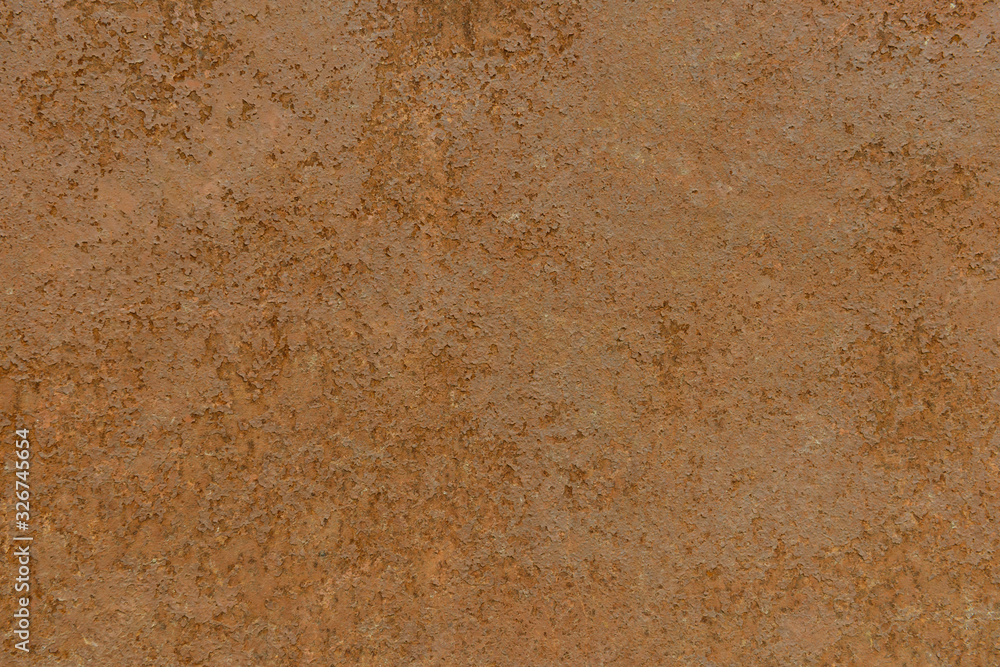 Fototapeta premium Surface of an old completely rusty metal sheet