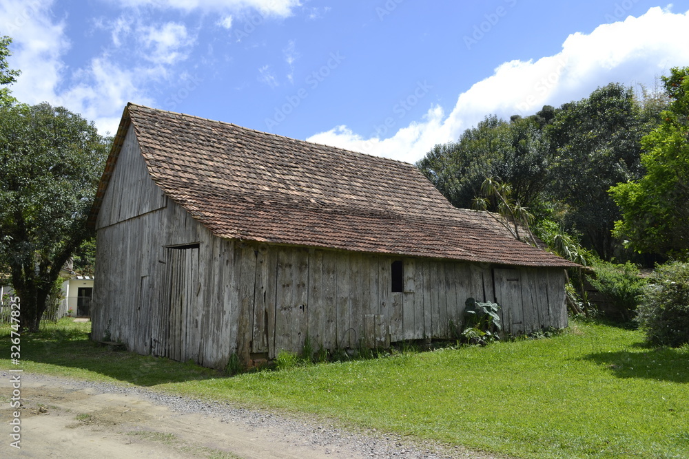 Obraz premium Old wood house