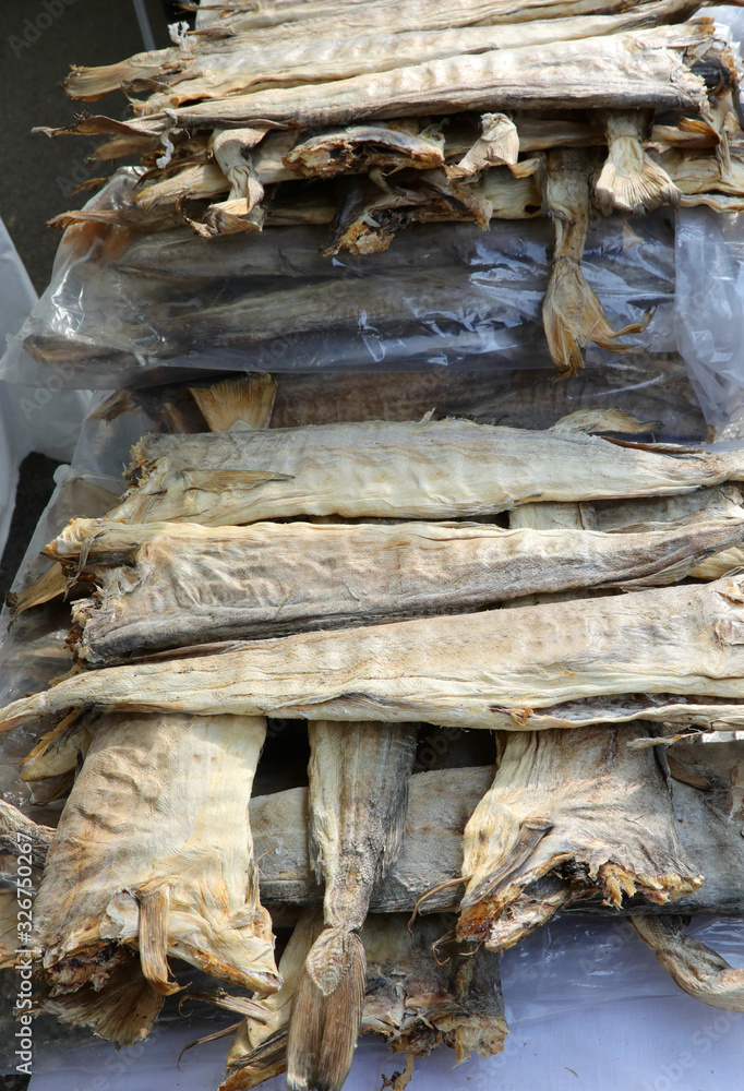 dried headless stockfish dried in the sun for sale