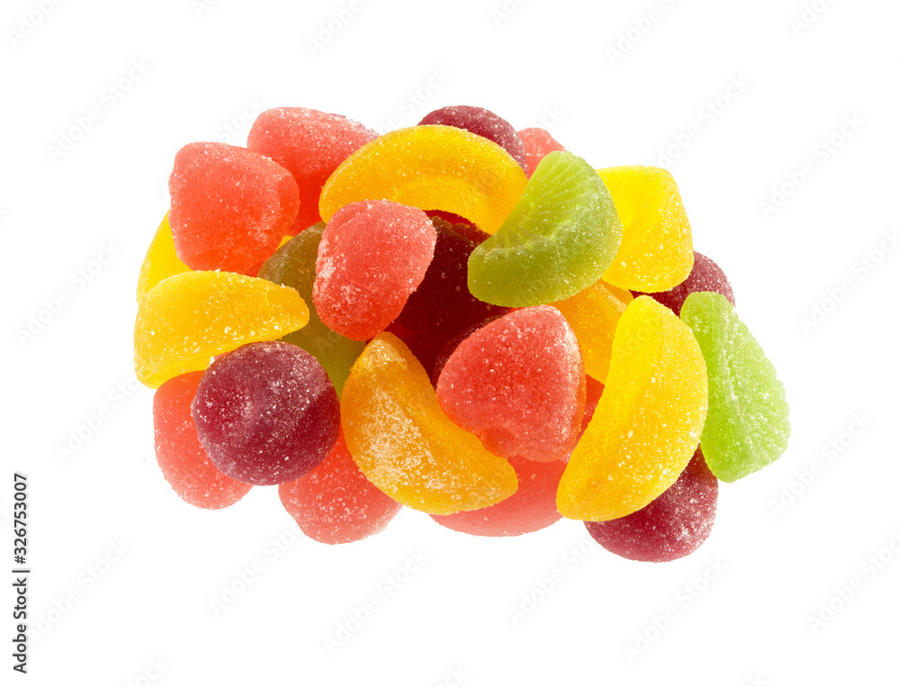 Jelly candies isolated. Fruit jellies bonbon. Jelly candies isolated. Fruit jellies bonbon.