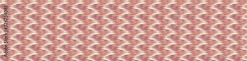 Old indian marl melange stripe seamless vector border pattern. Ornate spice color middle eastern style banner background. Vintage ethnic decorative floral medallion swag flourish ribbon trim edge. ...