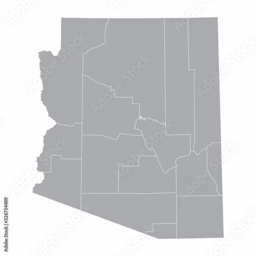 Arizona counties map photo