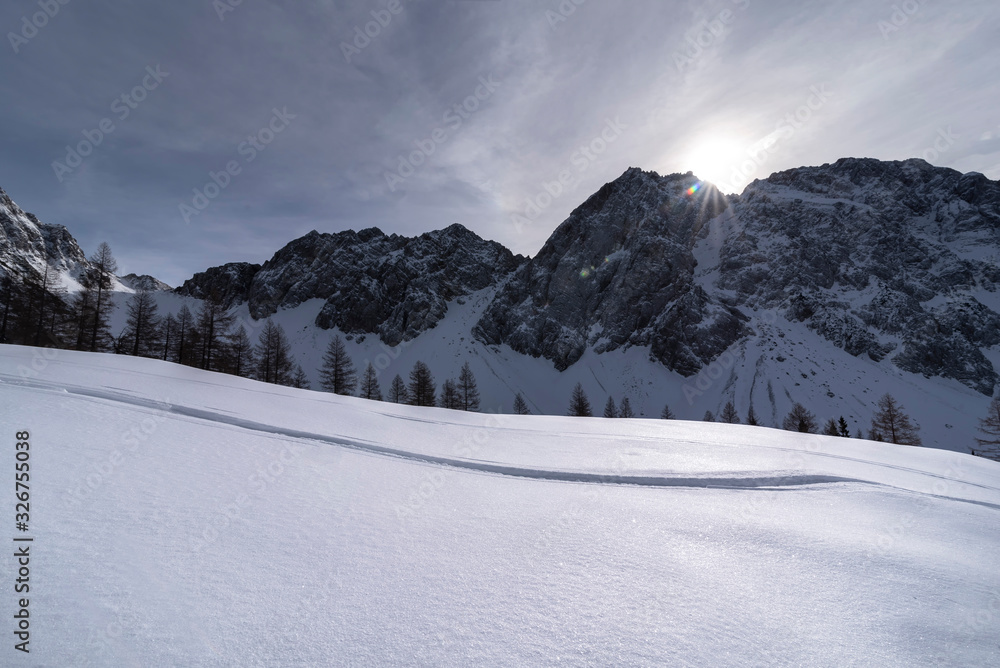 Fototapeta premium Winter im Bärental, Kärnten
