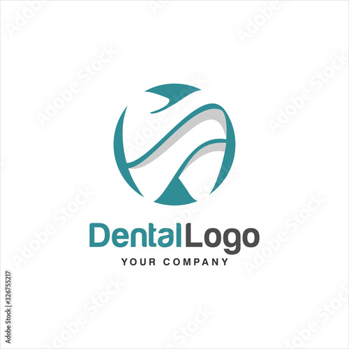 dental logo. Abstract dental symbol icon with modern design style, Dentist Dental Care Medical, clinic, Idea logo design inspiration