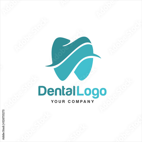 dental logo. Abstract dental symbol icon with modern design style, Dentist Dental Care Medical, clinic, Idea logo design inspiration