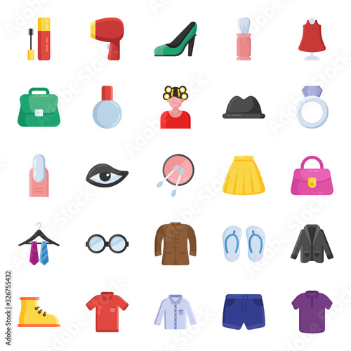  Pack of Beauty Flat Icons 