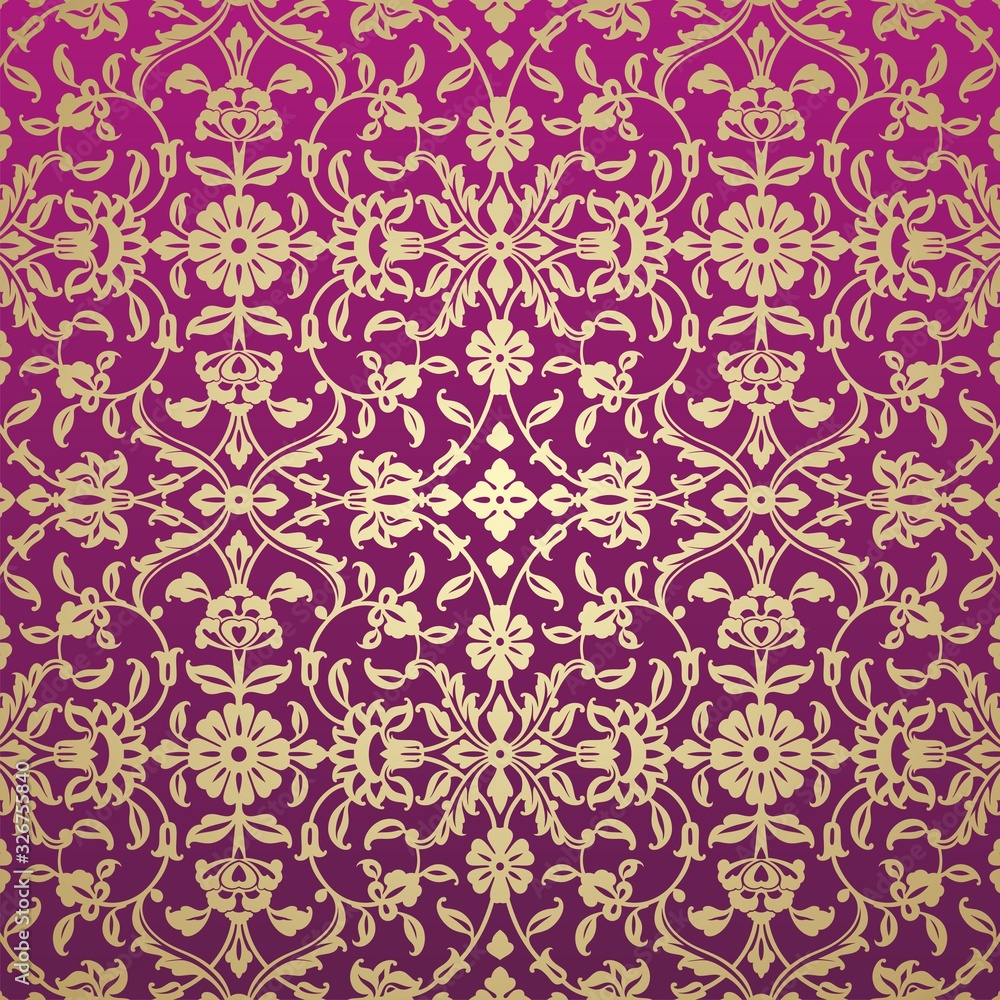 wedding card design, paisley floral pattern , India wedding card design, paisley floral pattern , India