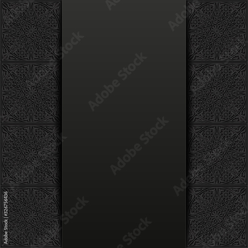 Background with traditional floral ornament