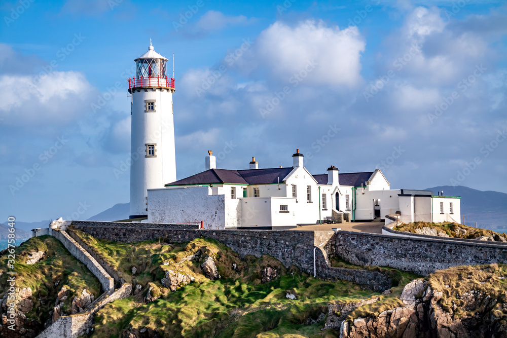 Fanad Head Lighthouse at Fanad Point in County Donegal, Republic of Ireland