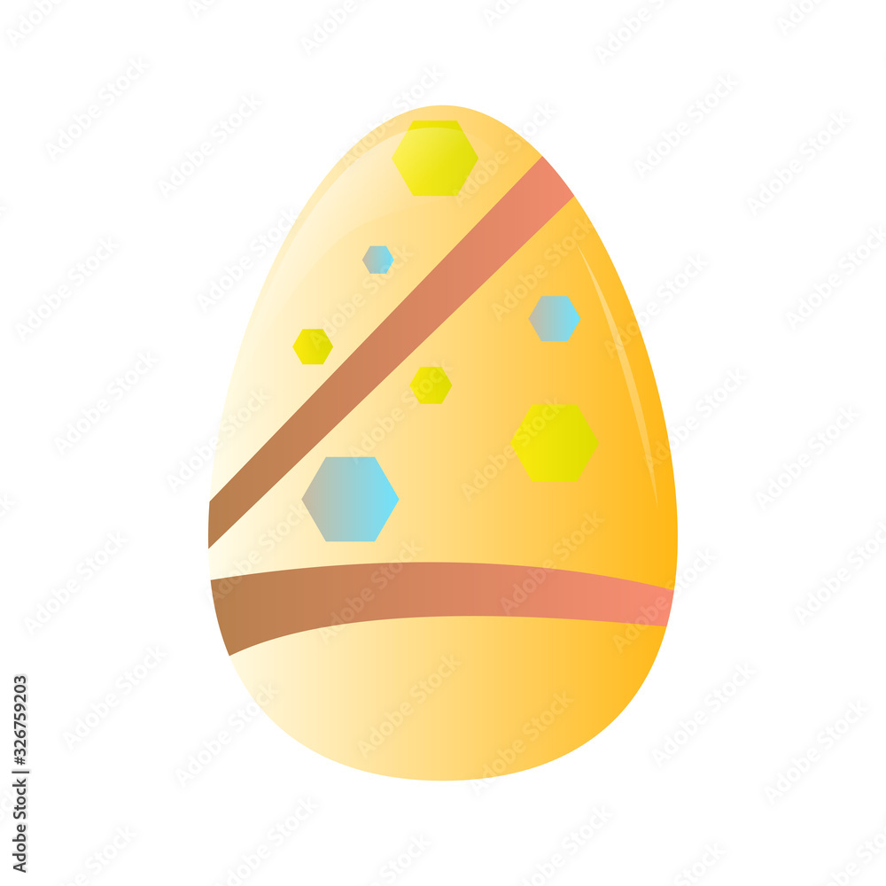 Isolated decorated easter eggs Isolated decorated easter eggs