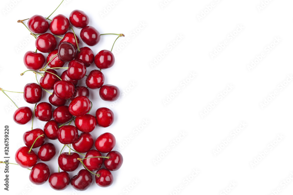 Sweet cherries isolated on white background Sweet cherries isolated on white background