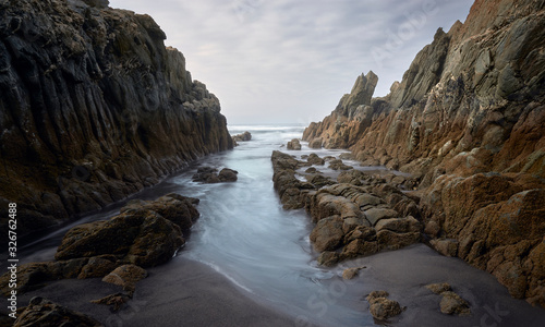 The sea and the rocks photo