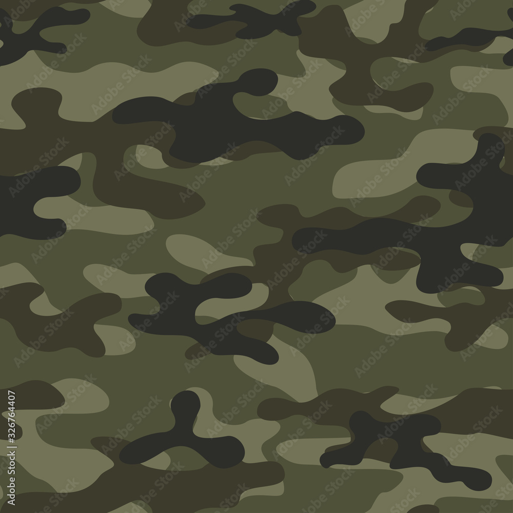 Fototapeta premium Army camouflage for printing clothing, fabrics. Vector design. Ornament.