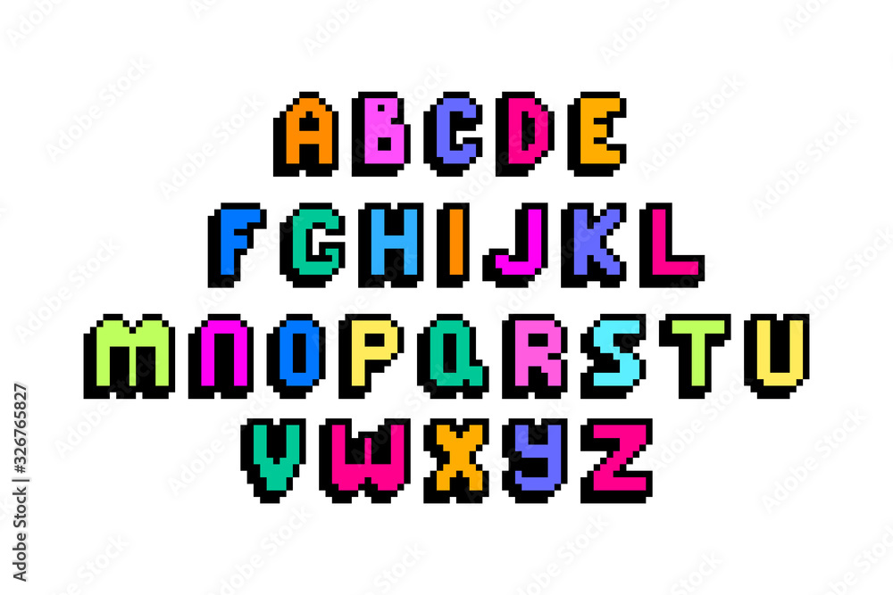 Pixel Script Regular font  Pixel, Cool art drawings, Pixel art