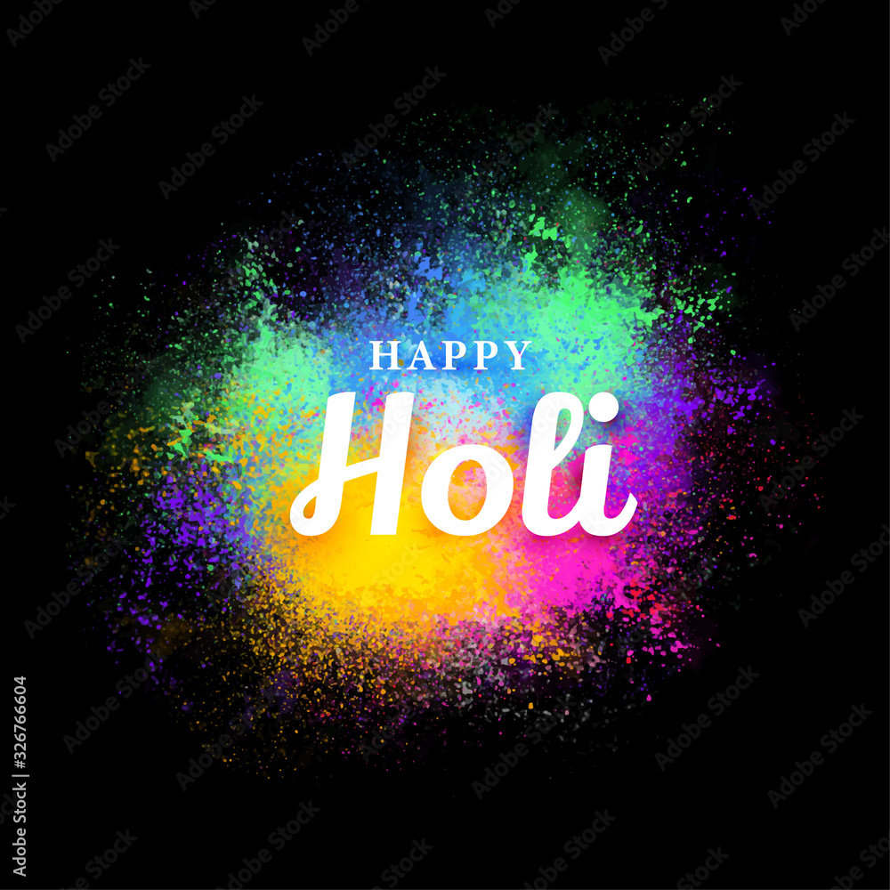 Happy Holi Background Stock Illustration  Download Image Now  Holi  Backgrounds Computer Graphic  iStock