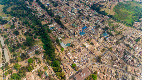 aerial view of the morogoro town