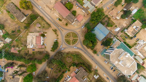 aerial view of the morogoro town