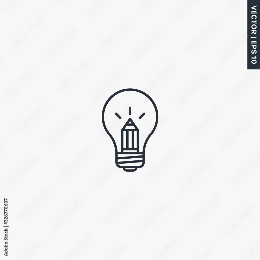 Creative, linear style sign for mobile concept and web design Creative, linear style sign for mobile concept and web design