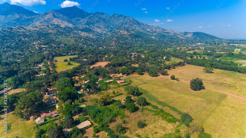 aerial view of the morogoro town