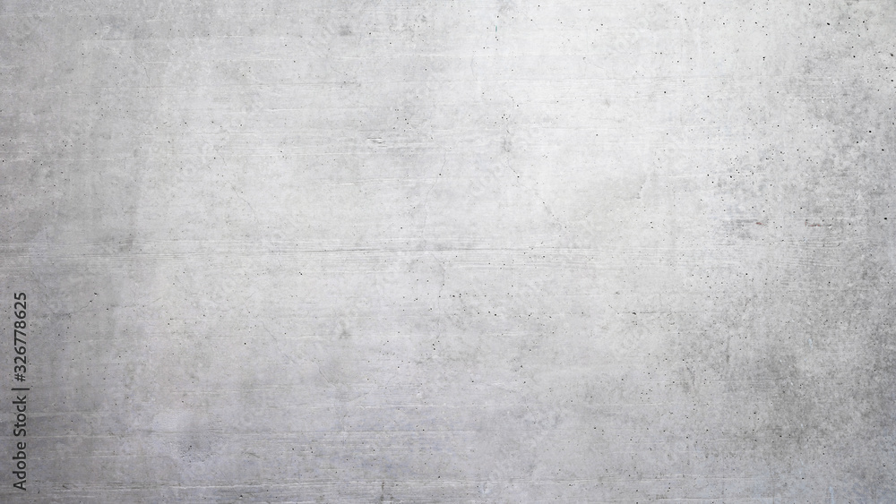 Texture of a smooth gray concrete wall as background or wallpaper - obrazy, fototapety, plakaty 