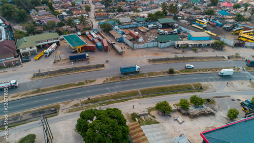 aerial view of the temeke area in Dar es Salaam