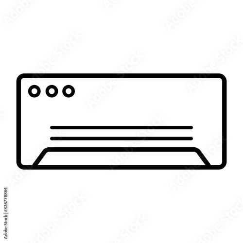 air conditioning icon vector