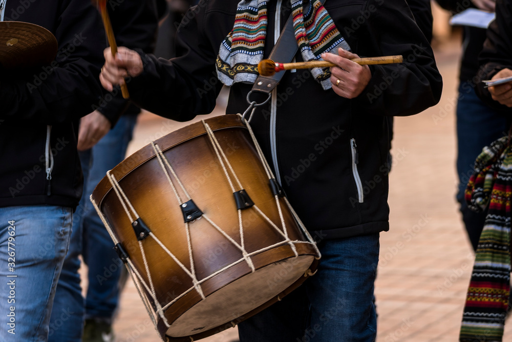 Bombo tradicional de fiestas tipicas españolas Stock Photo Adobe Stock