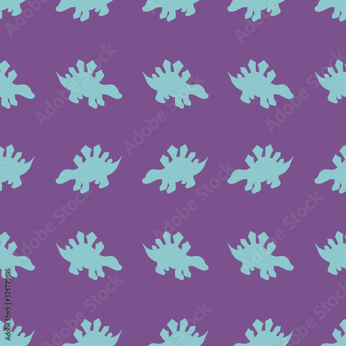 dinosaur texture on a purple background. Pattern, print