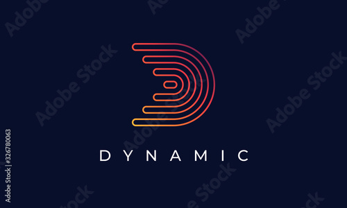 D Logo Dynamic Line