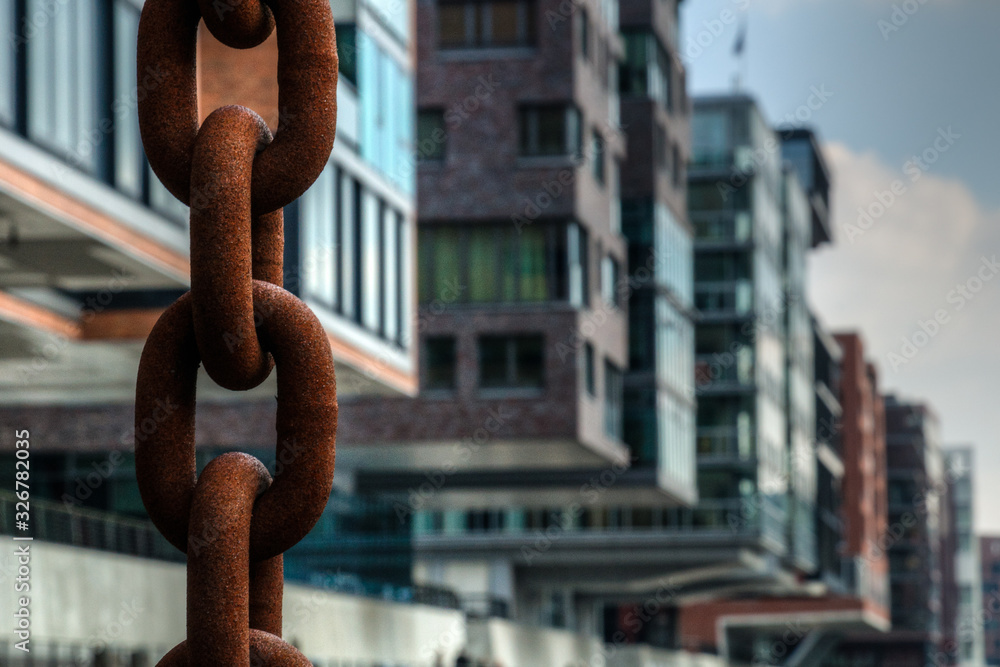 Naklejka premium Häuser in der Hafencity in Hamburg