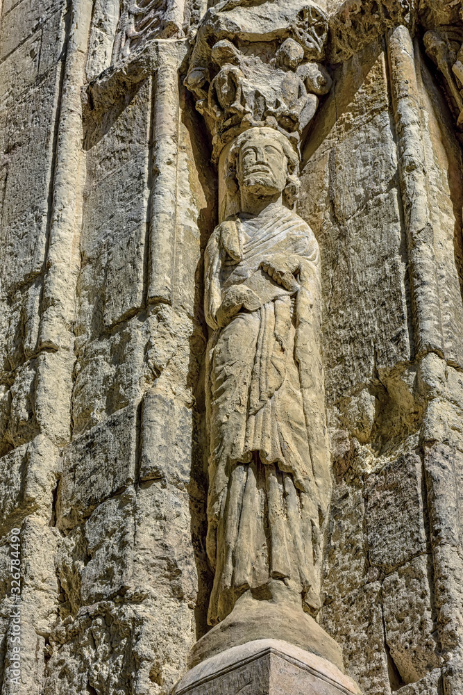 detalle portico principal iglesia de san martin, Segovia detalle portico principal iglesia de san martin, Segovia