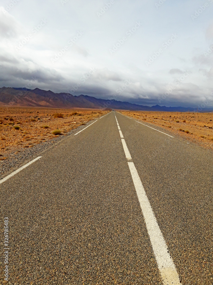 the road to the oasis of Figuig in Morocco the road to the oasis of Figuig in Morocco