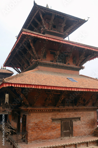 Attractions of Nepal. View at Bhimsen temple. Patan Durbar square, Lalitpur (Kathmandu). photo