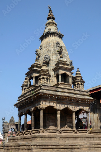 Attractions of Nepal. Hindu temple Vatsala Devi (Durga). Durbar Square, Bhaktapur, Nepal.